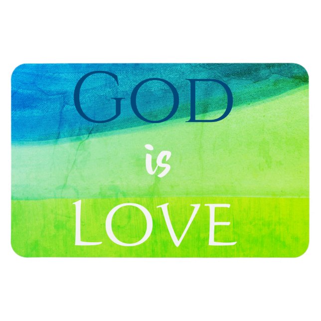God is Love Inspirational Magnet (Horizontal)