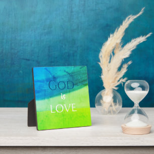 God is Love Inspirational Plaque