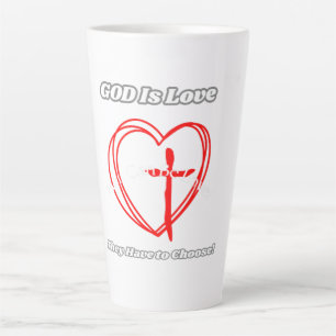 God Is Love. Latte Mug