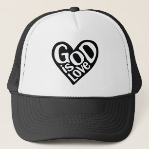 God is Love Like Jesus Quotes Gospel Graphics Trucker Hat