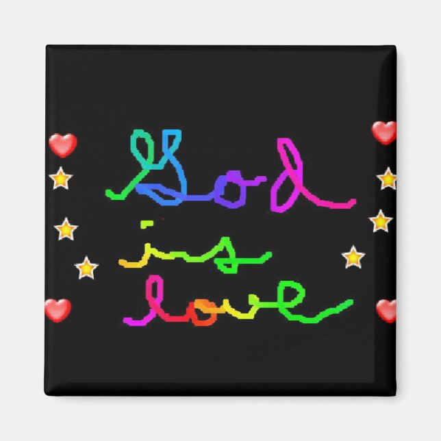 God is love magnet (Front)