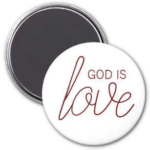 God Is Love Modern Christian Magnet