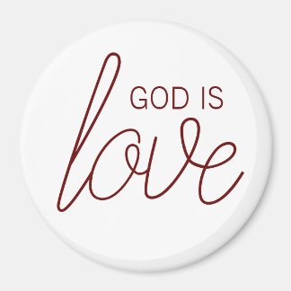 God Is Love Modern Christian Magnet