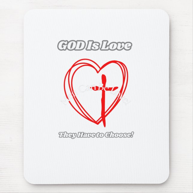 " God is Love." Mouse Mat (Front)