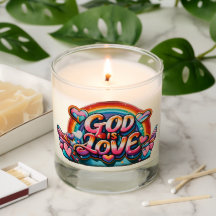 God is Love Pillar Candle