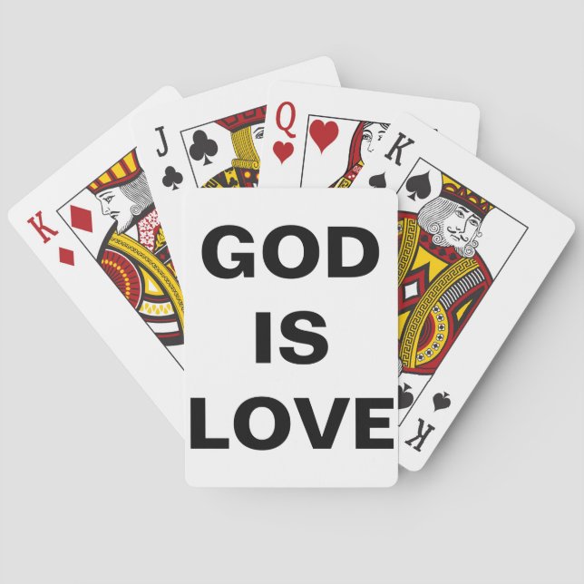 God Is Love Playing Cards (Back)