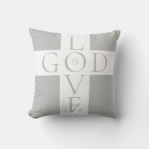 God Is Love Quote Christian Grey and White