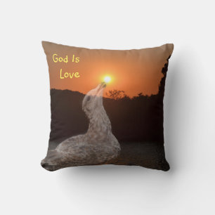 God Is Love Sunset Cushion