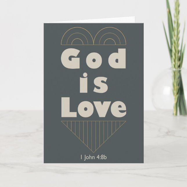 God is Love Thank You Card (Front)