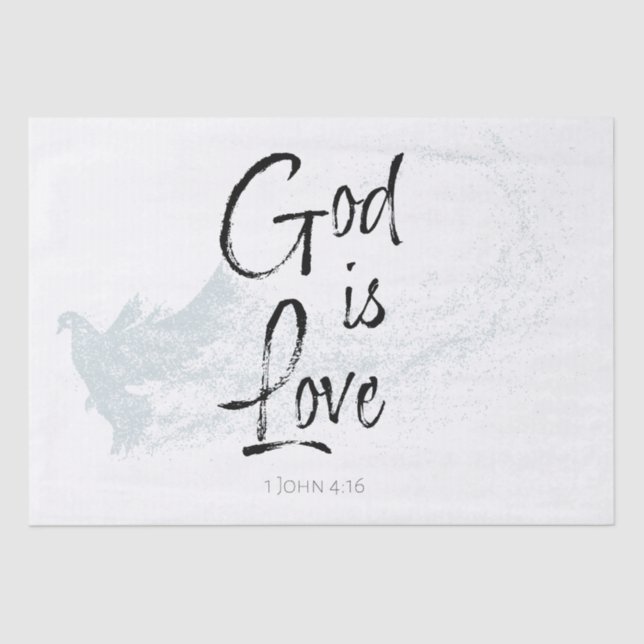 God is Love Tissue Paper (Front)