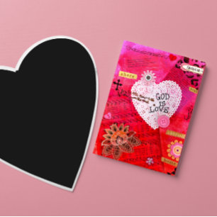 God is Love Valentine Holiday Card
