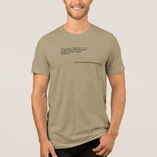GOD is made it impossible for me to sin Tri-Blend Shirt