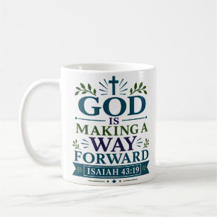God Is Making A Way Forward Christian Faith Quote Coffee Mug