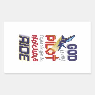 GOD IS MY PILOT - Christian Stickers