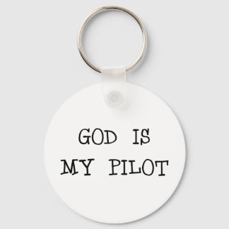 God Is My Pilot Key Ring