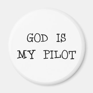 God Is My Pilot Magnet