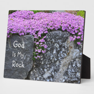 God Is My Rock Plaque