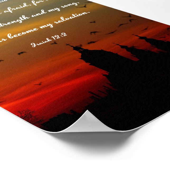 God is my salvation-Isaiah Poster -  Bible Verses (Corner)