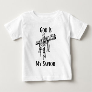God Is My Saviour Bible Christian-Themed Baby T-Shirt
