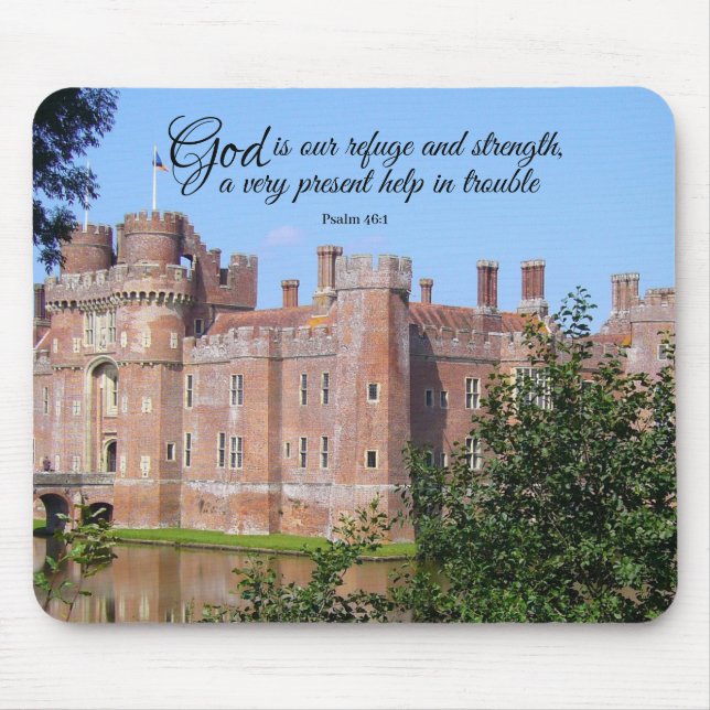 God is our Refuge and Strength   Mouse Mat (Front)