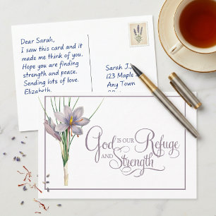 God is our Refuge and strength Postcard