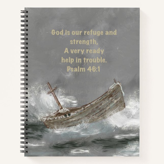 God is our refuge notebook (Front)
