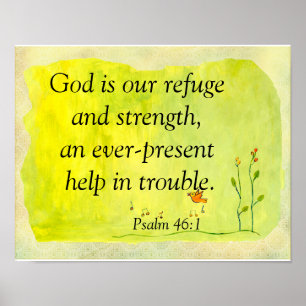 God is our refuge poster