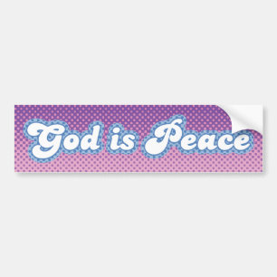 God Is Peace Bumper Sticker