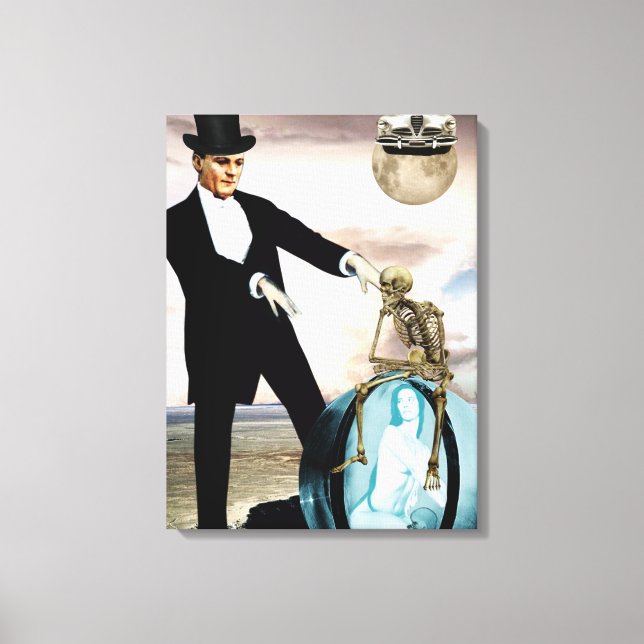 God is playing 1 canvas print (Front)