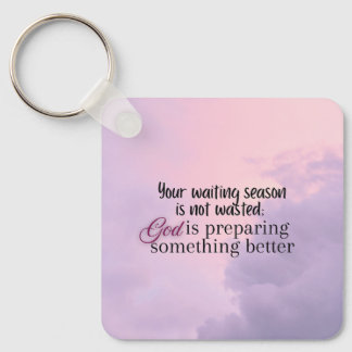 God is preparing.... Christian typography  Key Ring