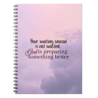 God is preparing.... Christian typography  Notebook