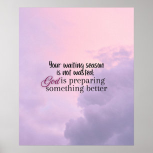 God is preparing.... Christian typography  Poster