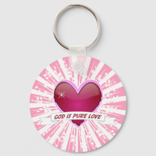 God is Pure Love Key Ring