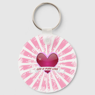 God is Pure Love Key Ring