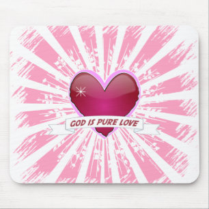 God is Pure Love Mouse Mat