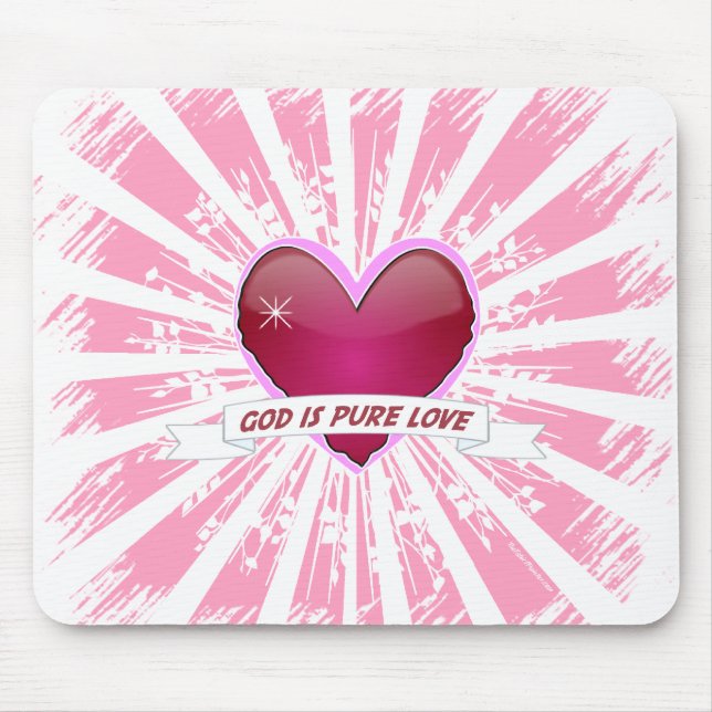God is Pure Love Mouse Mat (Front)