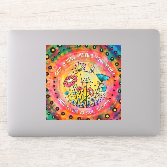 God Is Still Writing Your Story Pretty Floral (Computer)