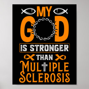 God Is Stronger Than Multiple Sclerosis Poster