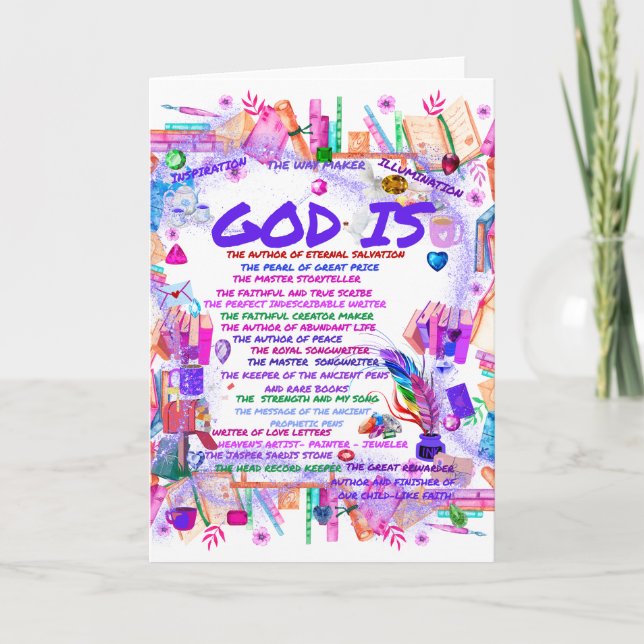 God Is The Master StoryTeller Greeting Card (Front)