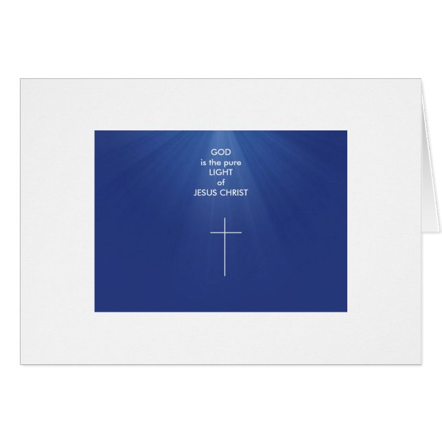 GOD IS THE PURE LIGHT OF JESUS (Front Horizontal)