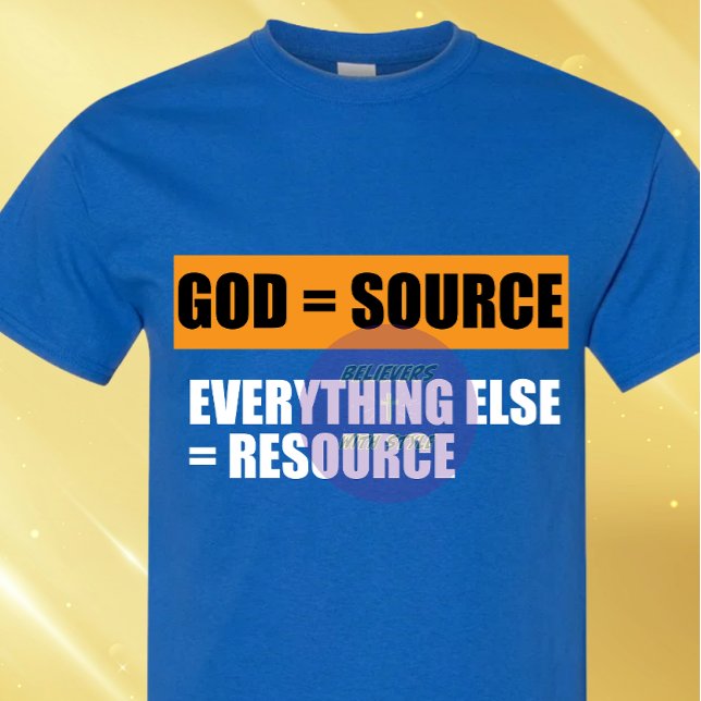 GOD is the source - Christian T-Shirt (Creator Uploaded)