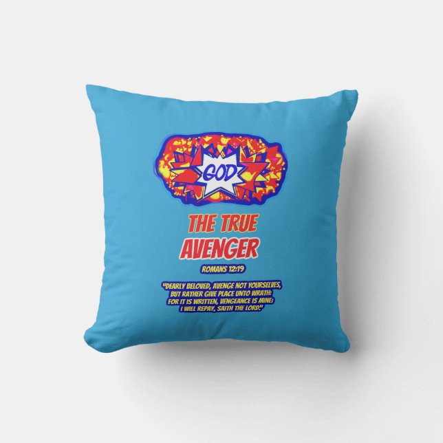 GOD Is The True AVENGER Cushion (Front)