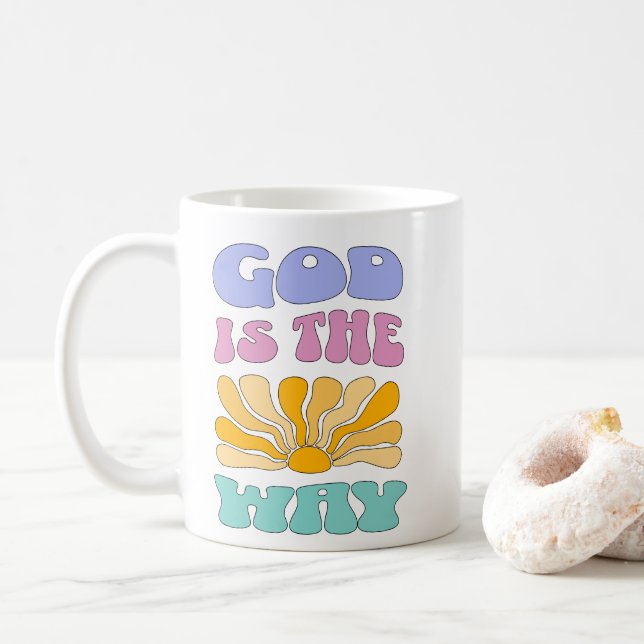 God is the Way Coffee Mug (With Donut)