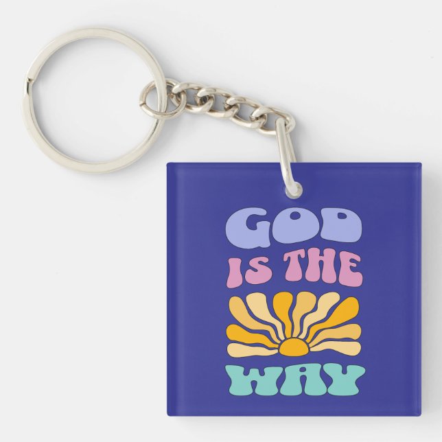 God is the Way Key Ring (Front)