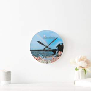 God is very creative folded round clock