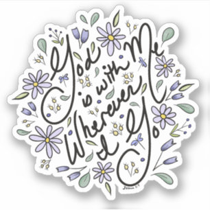 God is With Me Sticker