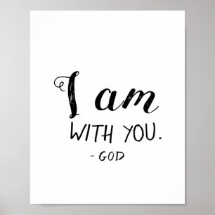 God is With You I Am Christian Wall Art