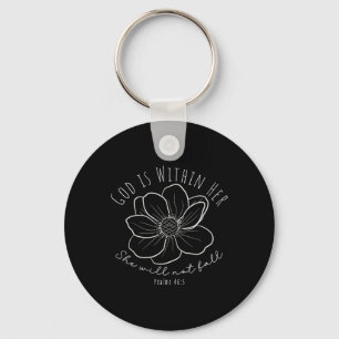 God Is Within Her Fall Autumn Costume Women  Key Ring