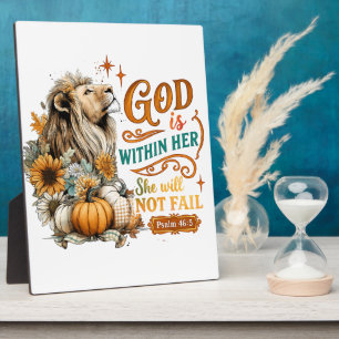 God Is Within Her...  Plaque