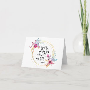 God is Within Her Psalm 46:5 Card